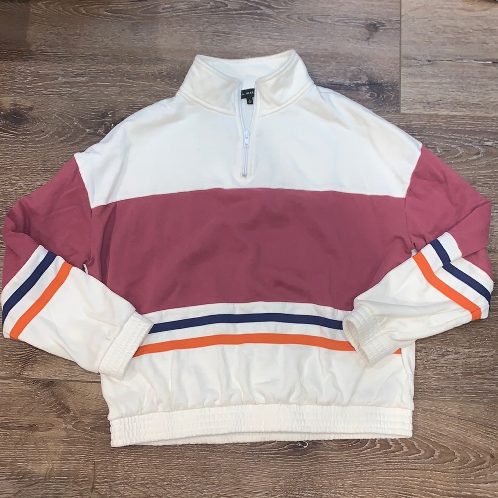PACSUN LA HEARTS retro half zip